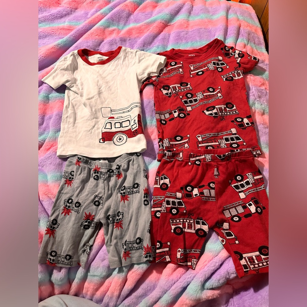 Carters toddler boys pajama bundle